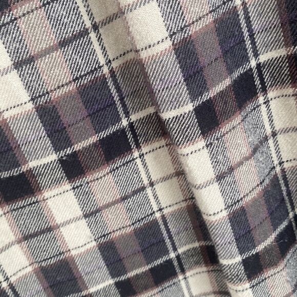 Woolrich Plaid Flannel Button Front Shirt L - Picture 5 of 7
